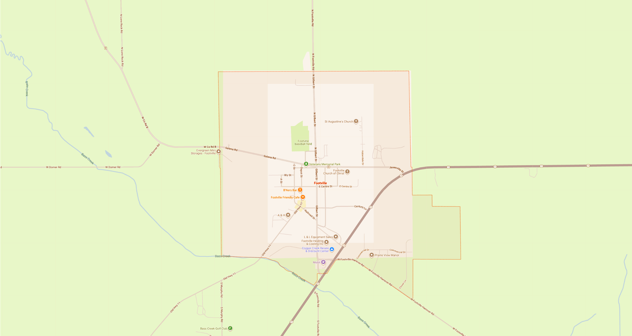 Footville, WI - Map